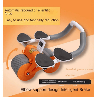 automatic rebound of scientiific force  abs roller with ellbow support 